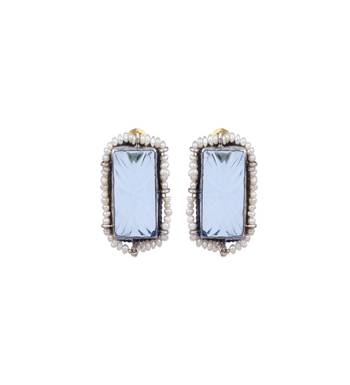 Sangeeta Boochra X Payal Singhal  Pakiza Silver Earring with Pearls 4