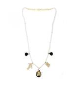 Sangeeta Boochra X Payal Singhal  Nasrin Silver Necklace with Pearl  Chain