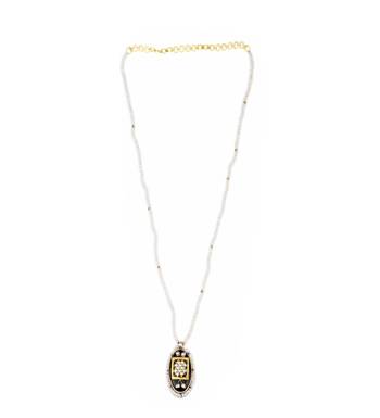 Sangeeta Boochra X Payal Singhal  Nusrat Silver Pendant with Pearl Chain 1