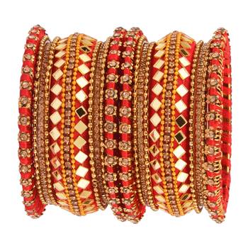 Red cubic zirconia bangles-and-bracelets 1