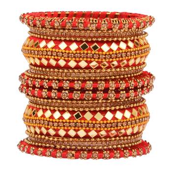 Red cubic zirconia bangles-and-bracelets 2