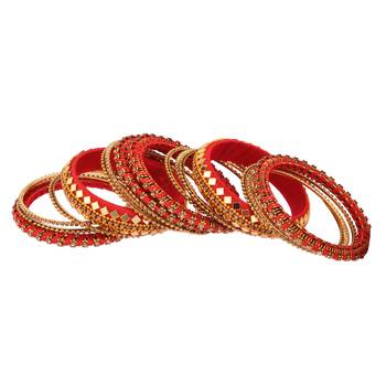 Red cubic zirconia bangles-and-bracelets 3