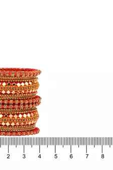 Red cubic zirconia bangles-and-bracelets