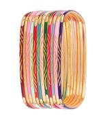 Gold cubic zirconia bangles-and-bracelets