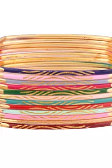 Gold cubic zirconia bangles-and-bracelets