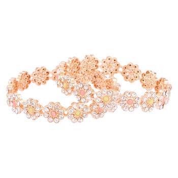 Gold cubic zirconia bangles-and-bracelets 3