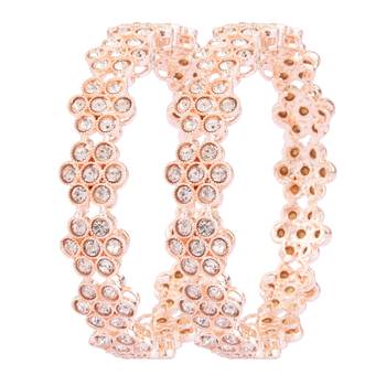 Gold cubic zirconia bangles-and-bracelets 1