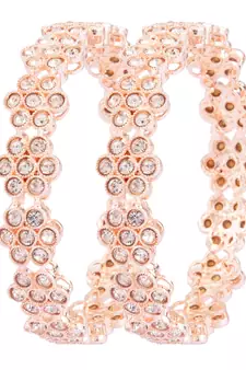 Gold cubic zirconia bangles-and-bracelets