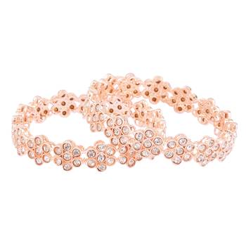 Gold cubic zirconia bangles-and-bracelets 3