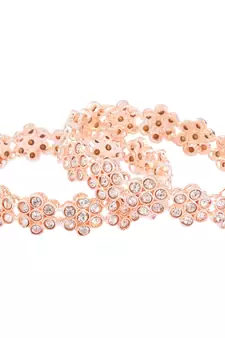 Gold cubic zirconia bangles-and-bracelets