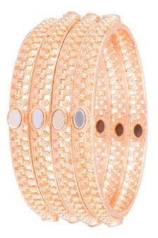 Gold cubic zirconia bangles-and-bracelets