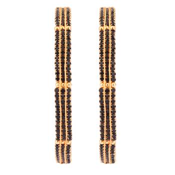 Black cubic zirconia bangles-and-bracelets 2