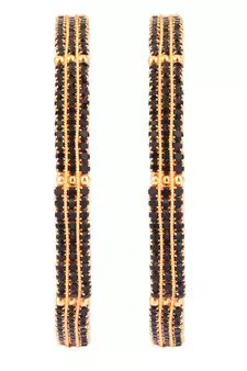 Black cubic zirconia bangles-and-bracelets