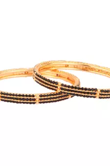 Black cubic zirconia bangles-and-bracelets