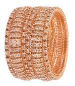Gold cubic zirconia bangles-and-bracelets