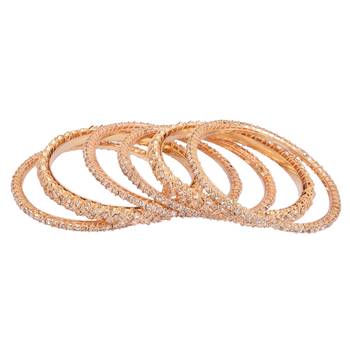 Gold cubic zirconia bangles-and-bracelets 3