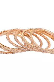 Gold cubic zirconia bangles-and-bracelets