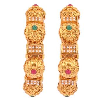 Gold cubic zirconia bangles-and-bracelets 2