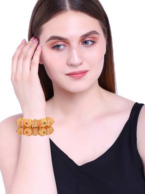 Gold cubic zirconia bangles-and-bracelets 4