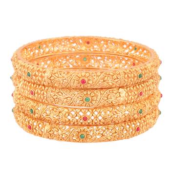 Gold cubic zirconia bangles-and-bracelets 2