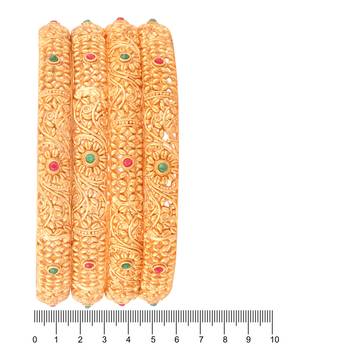 Gold cubic zirconia bangles-and-bracelets 5