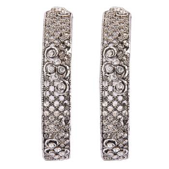 Silver cubic zirconia bangles-and-bracelets 2