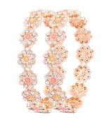 Gold cubic zirconia bangles-and-bracelets