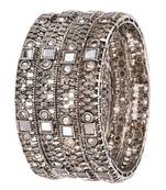 Gold cubic zirconia bangles-and-bracelets