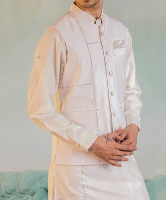 Men's Sequin Nehru Jacket 2