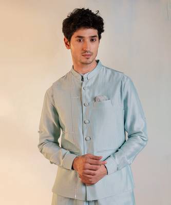 Men's Sequin Nehru Jacket 2