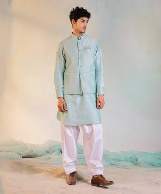 Men's Sequin Nehru Jacket 4