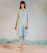 Sequin Front Slit Kurta Set 