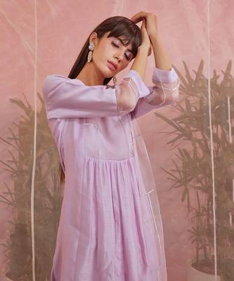 Sequin Gathered Kurta Set 2