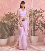 Sequin Organza Pre-Stitched Saree 