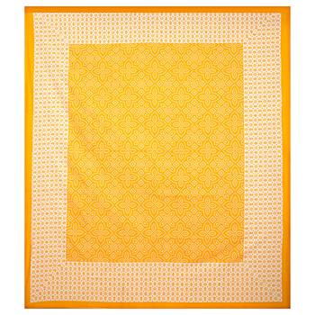 Rajasthani Jaipuri Prints Cotton Bed Sheet For Double Bed With Two Pillow Cover Size 90 x 100 Inch 2