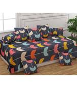 set of 7 set 1 bedsheet 2 bloster &  5cushions