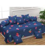 set of 7 set 1 bedsheet 2 bloster &  5cushions