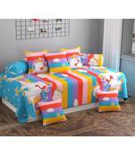 set of 7 set 1 bedsheet 2 bloster &  5cushions