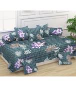 set of 7 set 1 bedsheet 2 bloster &  5cushions