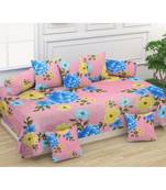 set of 7 set 1 bedsheet 2 bloster &  5cushions