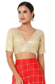 Women's Art Silk Padded Blouse