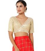 Women's Art Silk Padded Blouse