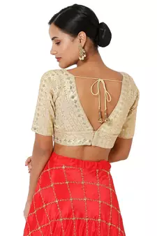 Women's Art Silk Padded Blouse