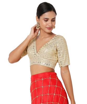 Women's Art Silk Padded Blouse 3