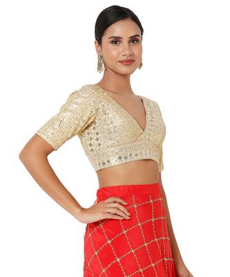 Women's Art Silk Padded Blouse 4