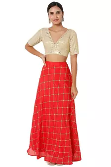 Women's Art Silk Padded Blouse