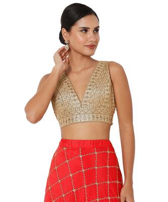 Women's Art Silk Padded Blouse 1
