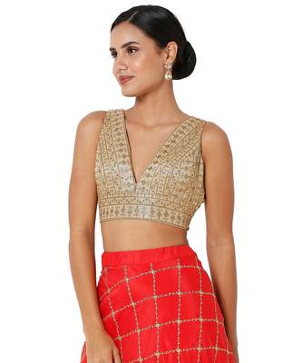 Women's Art Silk Padded Blouse 3