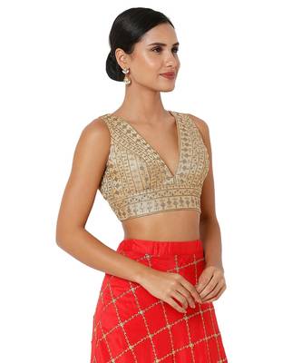 Women's Art Silk Padded Blouse 4