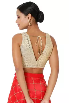 Women's Art Silk Padded Blouse